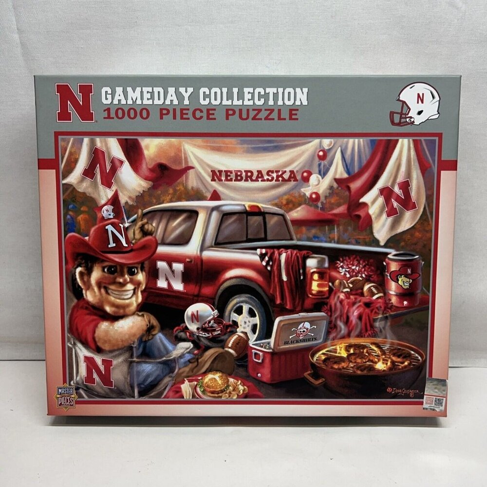 Nebraska Cornhuskers Gameday 1000 Piece Jigsaw Puzzle 100% Recycled Material